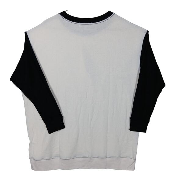 Wildfox Graphic Oversized Sweatshirt Size Small Black and White NWT - Picture 2 of 9